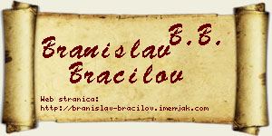 Branislav Bracilov vizit kartica